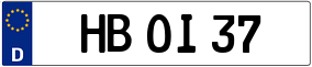 Trailer License Plate